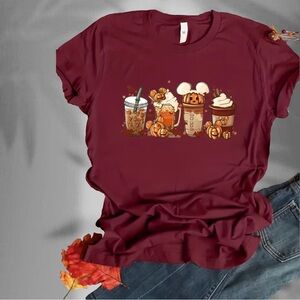 *NWT*☕️ halloween coffee t-shirt L/XL